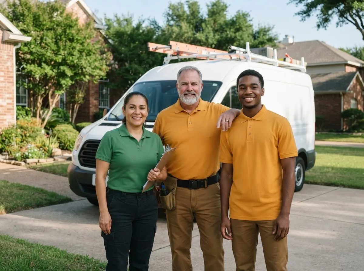 The Green Tractor Pest Control team, pest control service in Dallas, TX